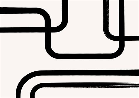 Minimalist Abstract Line Poster
