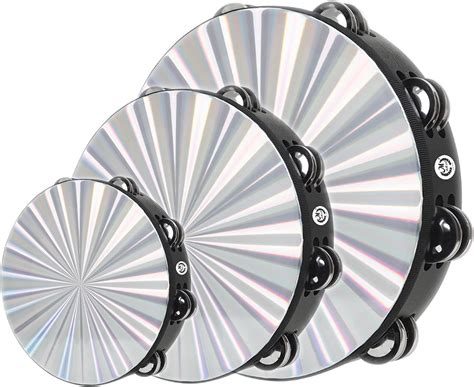 Amazon.com: HLMOptimo 3 Pack Tambourine for Adults Wooden Tambourine 6 ...