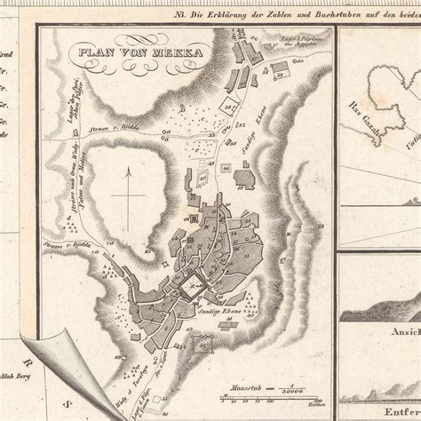 Old Rare Map of Arabian Peninsula by Perthes, 1835: First Map of Dubai – The Unique Maps Co. - map of arabia in 1800