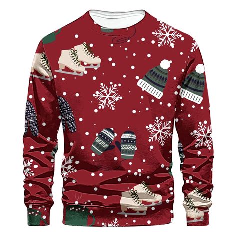 Mens Sweater Pullovers Ugly Christmas Sweaters for Men Stylish Holiday ...