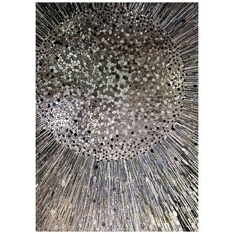 Stylish Artistic Mosaic Handmade Platinum Leaf For Sale at 1stDibs | platinum mosaic