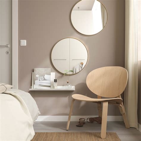 LINDBYN mirror, gold-colour, 50 cm (195/8") - IKEA