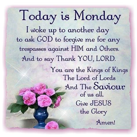 Pinterest | Monday blessings, Monday morning quotes, Good morning quotes