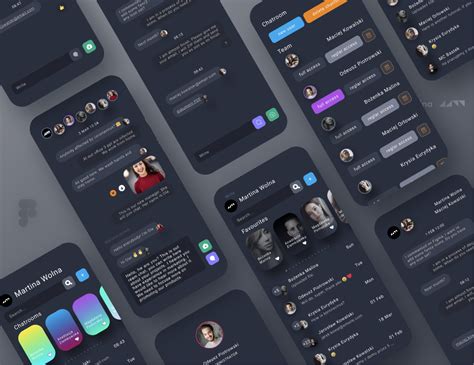 💬chat app UI kit | Figma