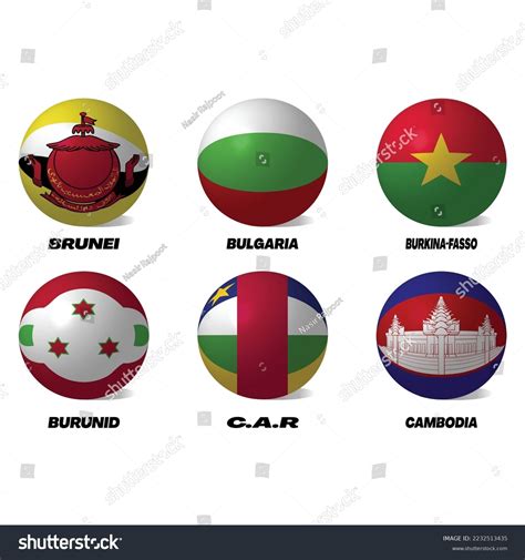 Set Different Country Flags Ball Shape Stock Vector (Royalty Free) 2232513435 | Shutterstock
