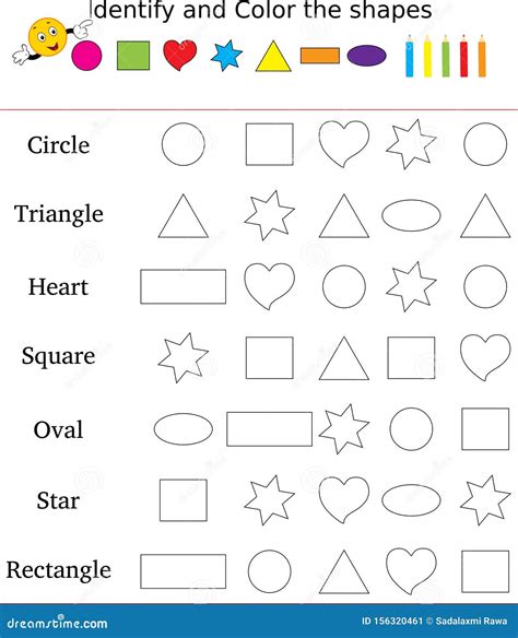 Shapes And Color Worksheet