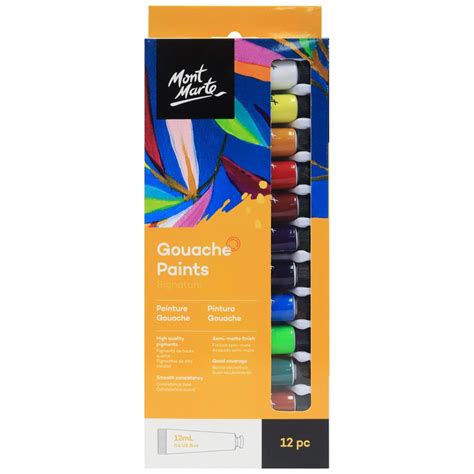 Mont Marte Gouache Paint Set Signature 12 Colours 12ml | Buy India ...