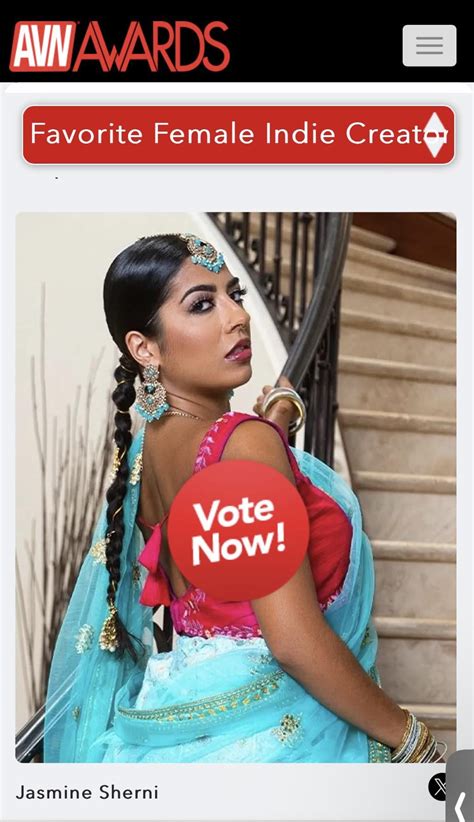 Vote for me for AVN’s Fav Female Indie Creator! : r/jasminesherni_