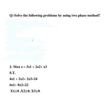 Two-Phase Method Problems 的图像结果