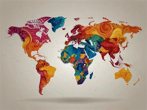 Colored World Map with Names 的图像结果