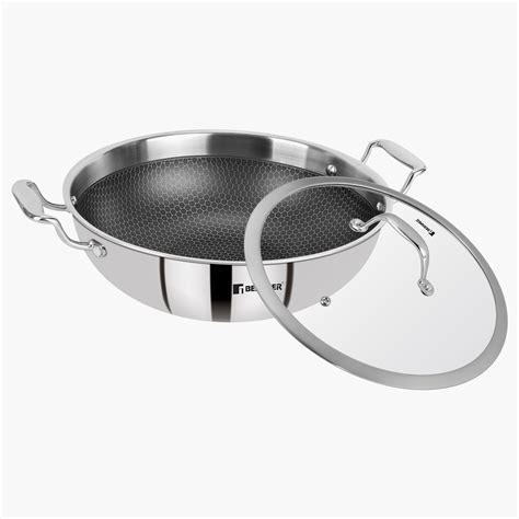 Buy BERGNER Hitech Silver Solid Triply Stainless Steel Induction Base ...