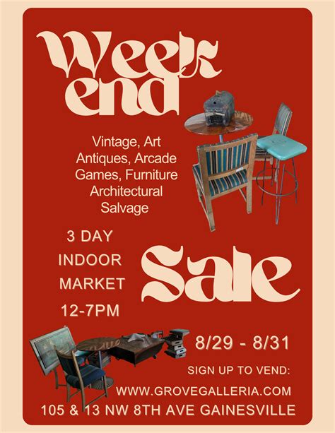 Weekend Indoor Market at Grove Galleria, August 29-31 - Visit Gainesville