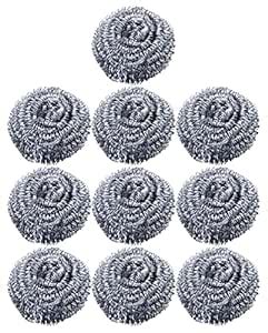 Capshat Stainless Steel Sponges Scrubbers, Scouring Pads Ball, Kitchen ...