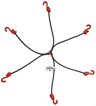 MOTOTECH Hexapod Bungee Tie-Down System - 32" / 80cms - Grey + Orange ...