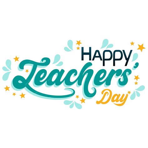 Premium Vector | A happy teachers day sign with a blue background and ...
