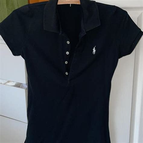 Polo Ralph Lauren black polo top. Only been worn a... - Depop