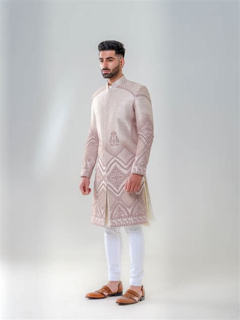 MOON DUST FULLY EMBELLISHED SHERWANI – Amrit Dawani
