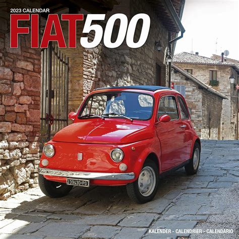 Fiat 500 2023 Wall Calendar : Avonside Publishing Ltd: Amazon.in: Books