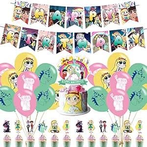 32Pcs Star vs. the Forces of Evil Birthday Party Decorations,Party ...