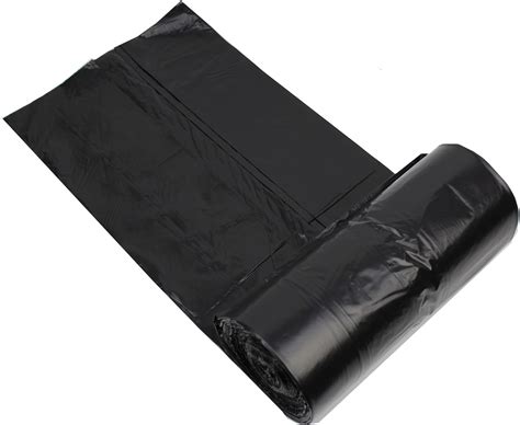 90L Black Bin Liners/Bags - Roll of 25 refuse sacks - Strong ...