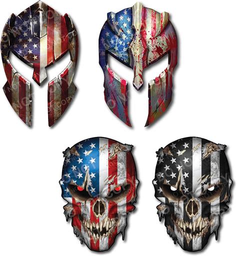DecalsbyHaley Variety Pack of Small Spartan Helmet Skull Molon India | Ubuy