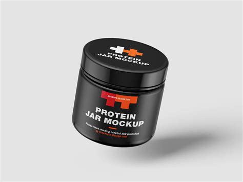 Free Protein Supplement Jars Mockup PSD Set (8 Files) - Package Mockups