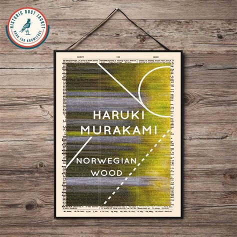 Printable 'norwegian Wood' Book Cover Art, Vintage Book Cover, Haruki ...