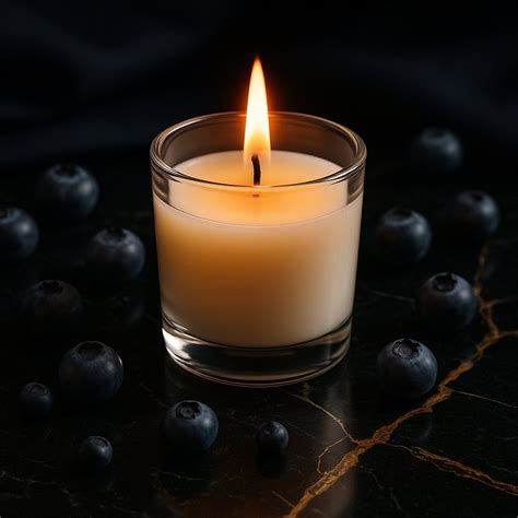 In'lief Blueberry Soy-Blend Votive Candle Glass – 50 gm (1 Pc ...