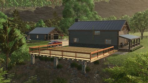 Wooden Deck Railing FS25 - KingMods