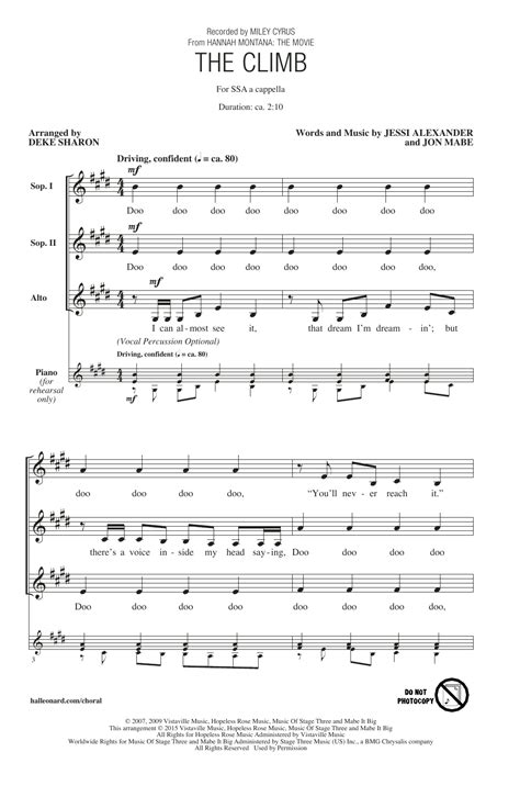 Miley Cyrus The Climb Guitar Chords