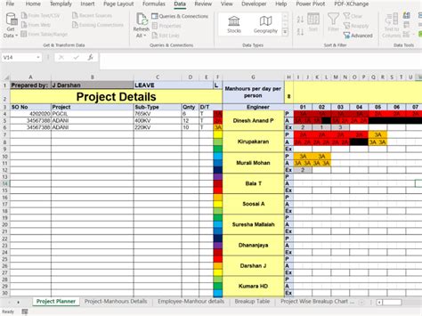 Tutorial Excel Project Planner 的图像结果