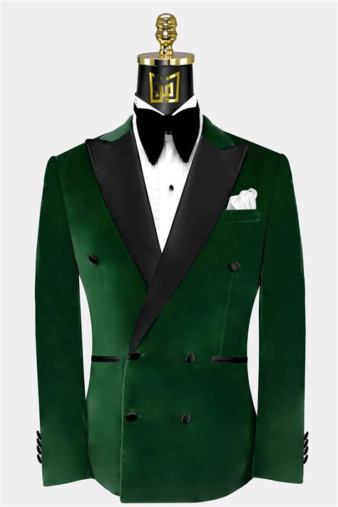 Green Velvet Blazer Men