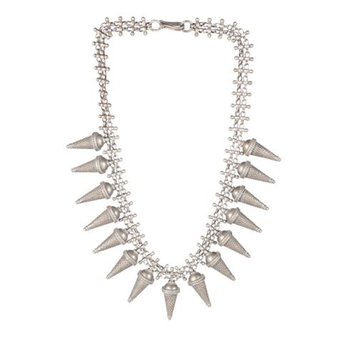 Sangeeta Boochra - Spike Silver Necklace - Elahe