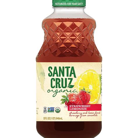 Amazon.com : Santa Cruz, Organic Strawberry Lemonade, 32 Fl Oz ...