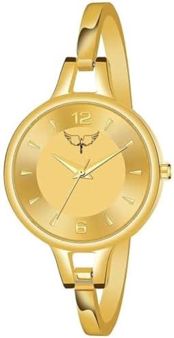 LOREM Stainless Steel Analogue Gold Color Chain Bracelet Watch For ...