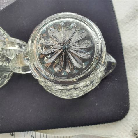 Vintage Pressed Glass Creamer and Sugar - Etsy