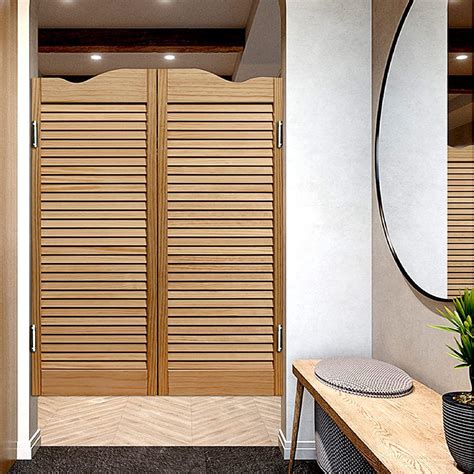 Amazon.com: Swinging Door Cafe Door Indoor Solid Wood Saloon Door ...