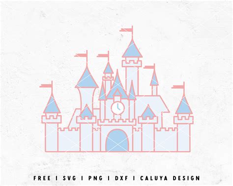 Disney Castle Outline Svg Free
