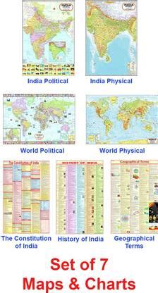 MAPS FOR UPSC ( SET OF 7 ) ENGLISH | INDIA & WORLD MAPS ENGLISH ...