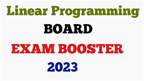 Image result for Linear Programming Maths YouTube