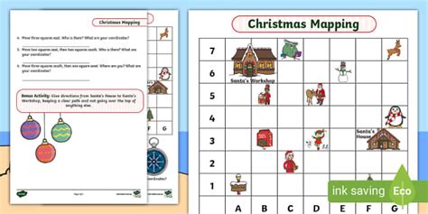 Christmas Mapping Activity
