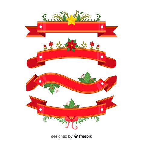 Christmas red ribbon Images - Free Download on Freepik
