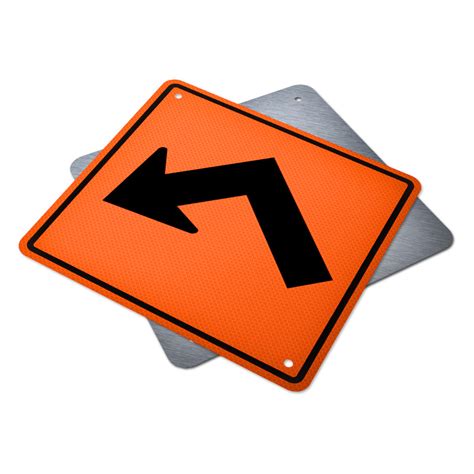 Sharp Left Turn Sign 的图像结果
