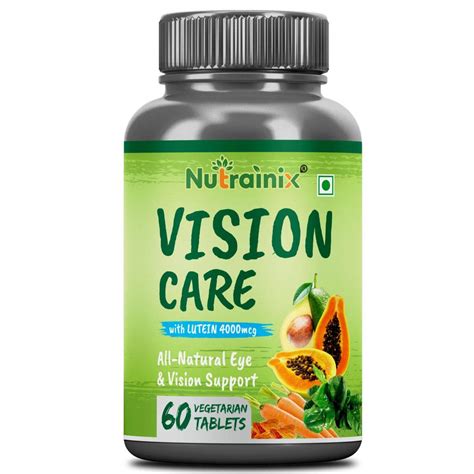 Nutrainix Vision Care with Lutein, Natural Vitamin and Herb Formula ...