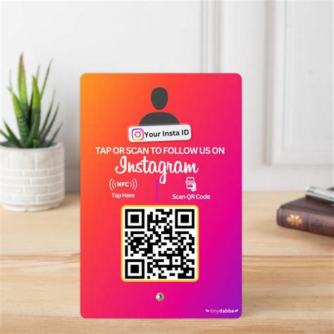 Custom Instagram Follower NFC Standee - Boost Your Instagram – tinydabba