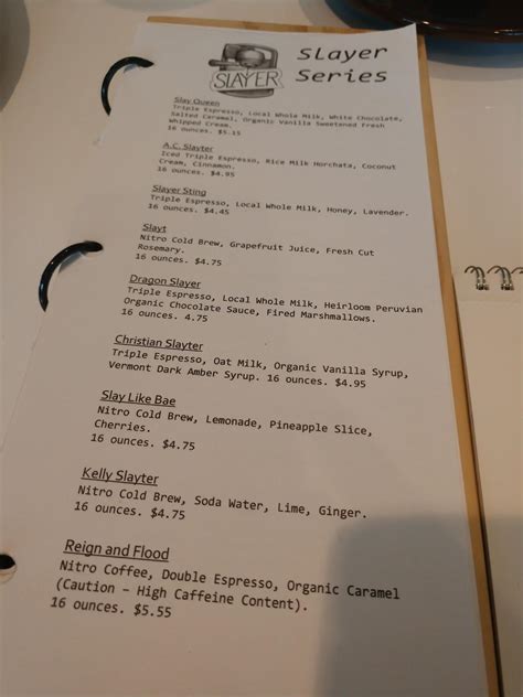 Menu at Opus Coffee - Innovation, Gainesville, 800 SW 2nd Ave Suite 1