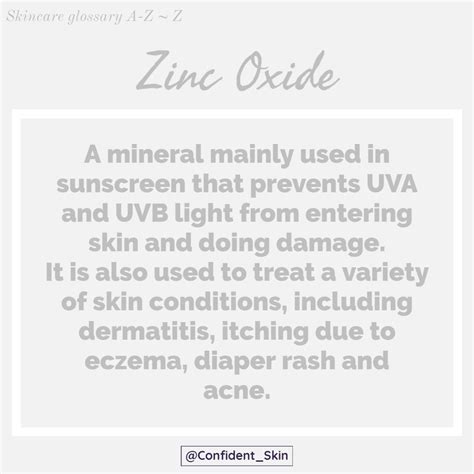 Zinc Oxide Skin Allergy at Darren Mai blog