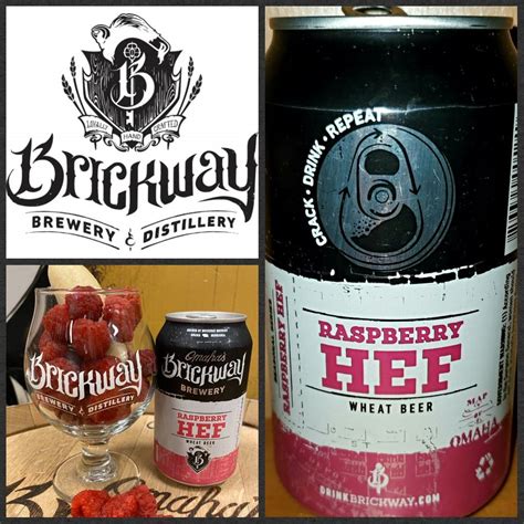#1434 RASPBERRY HEF WHEAT BEER • Brickway Brewery • Omaha, NE • | Wheat ...