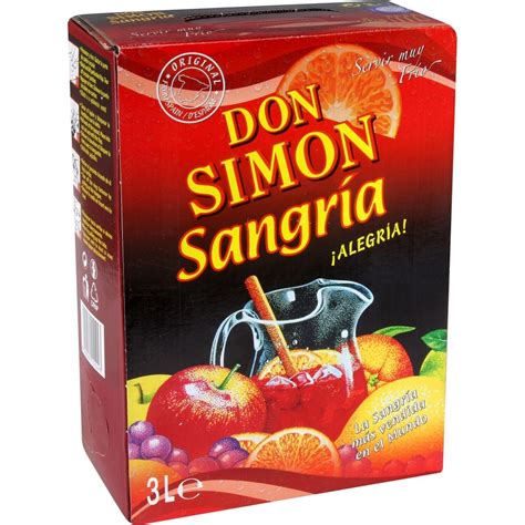 Sangria Rouge DON SIMON : la fontaine de 3L à Prix Carrefour | Sangria ...