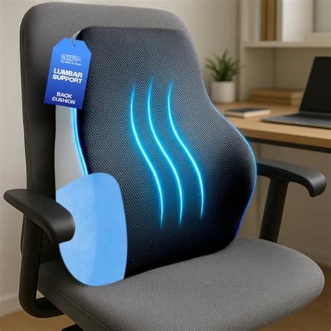 Sleepsia Back Support for Office Chair with 1 Year Warranty Lumbar ...